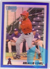 2010 Bowman Chrome Prospects Blue Refractors #BCP56 Rolando Gomez 244/250